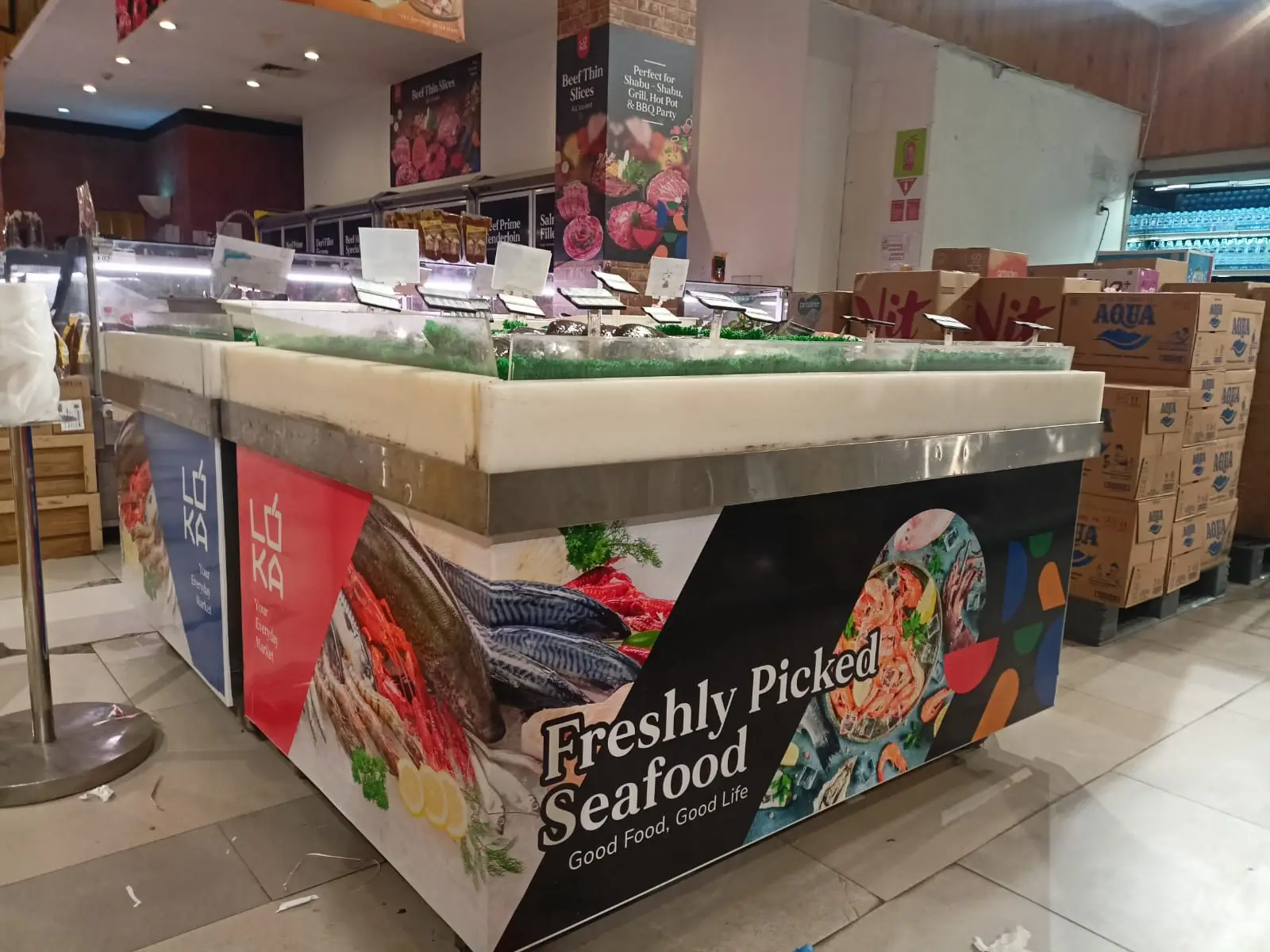 Portfolio Print Supcreative   Chiller Sticker Loka Supermarket
